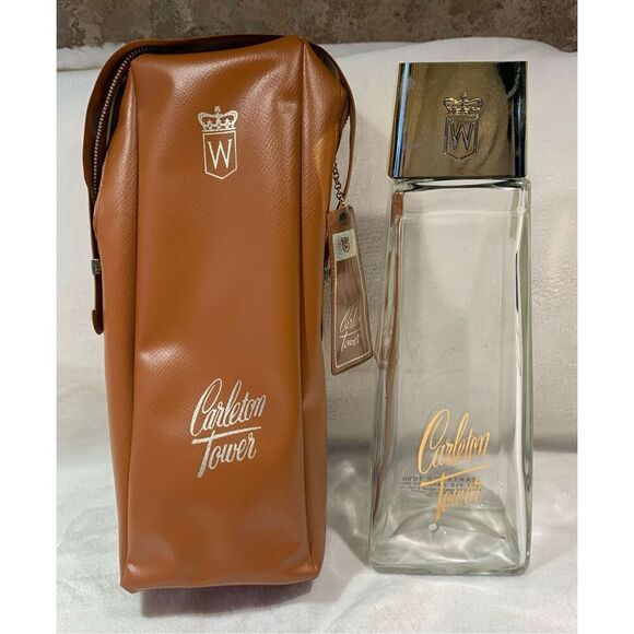 5 VINTAGE EMPTY ALCOHOL bar BOTTLES LOT whisky - Picture 7 of 7